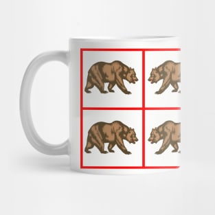 California Bear X 4 By Basement Mastermind Mug